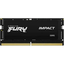 Kingston FURY Impact KF560S38IB-16 16GB DDR5-6000 SODIMM CL38-38-38 1.35V 1Rx8 XMP 3.0 Laptop Memory Black