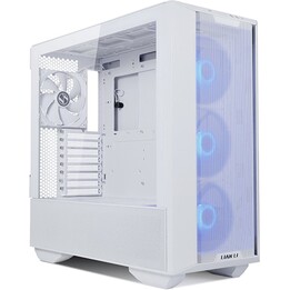 Caixa Lian Li Lancool III G99.LAN3RW.00 RGB E-ATX Mid Tower Branco 4x140mm PWM ARGB Ventoinhas Painéis de malha Vidro temperado 