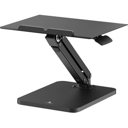 Soporte de escritorio Maclean para monitor o portátil, resorte de gas, negro, MC-493