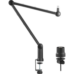 Maclean MC-898 Professioneller Mikrofonständer mit verstellbarem Arm für den Tischgebrauch, für Game-Streaming