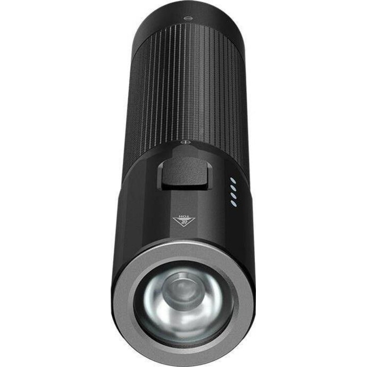 NexTool NE20069 Rechargeable and Waterproof Handheld LED Flashlight 1,200 lm, Black