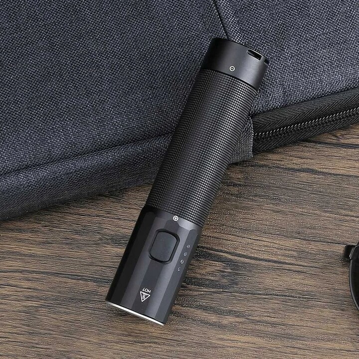 NexTool NE20069 Rechargeable and Waterproof Handheld LED Flashlight 1,200 lm, Black