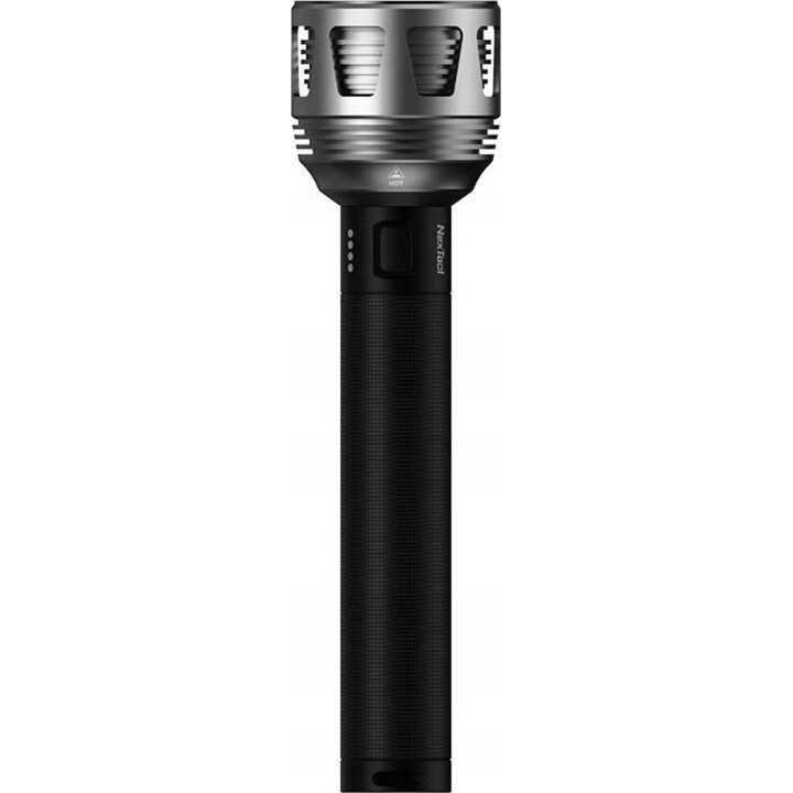 NexTool NE20168 Linterna LED táctica, 120 h, recargable, resistente al agua, USB, Negro