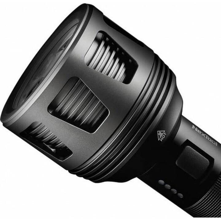 NexTool NE20168 Linterna LED táctica, 120 h, recargable, resistente al agua, USB, Negro