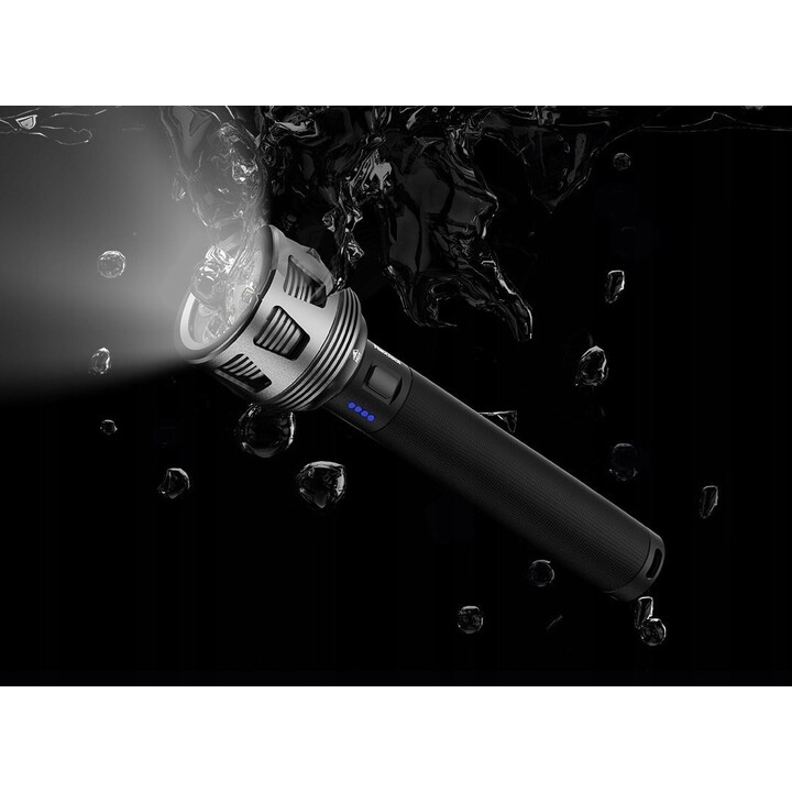 NexTool NE20168 Tactical LED Flashlight, 120 h, rechargeable, waterproof, USB, Black