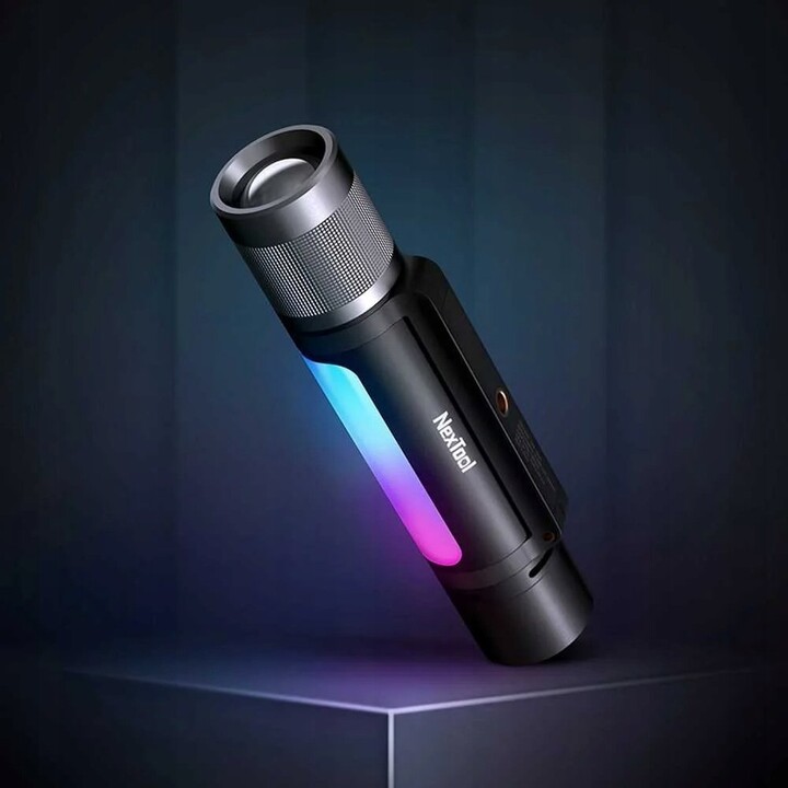 NexTool Thunder Music NE20161A 12-in-1 Multifunktions-Taschenlampe, schwarz und grau