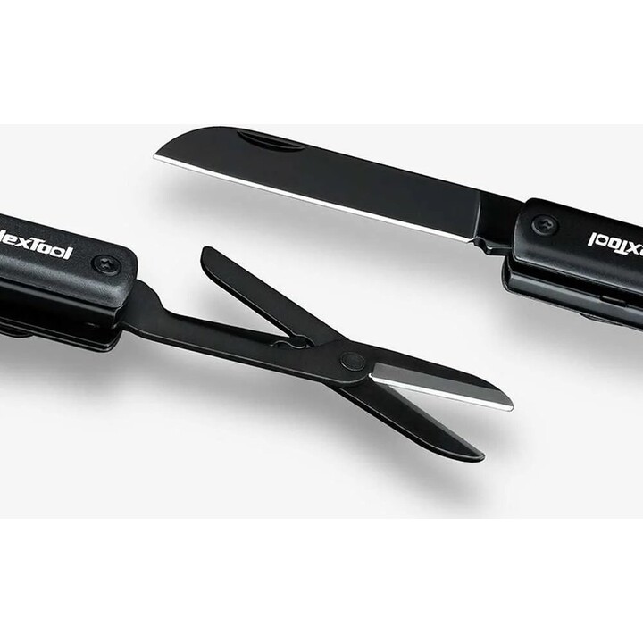 NexTool NE20026 Torcia multifunzione 3 in 1 + coltello + forbici, nero
