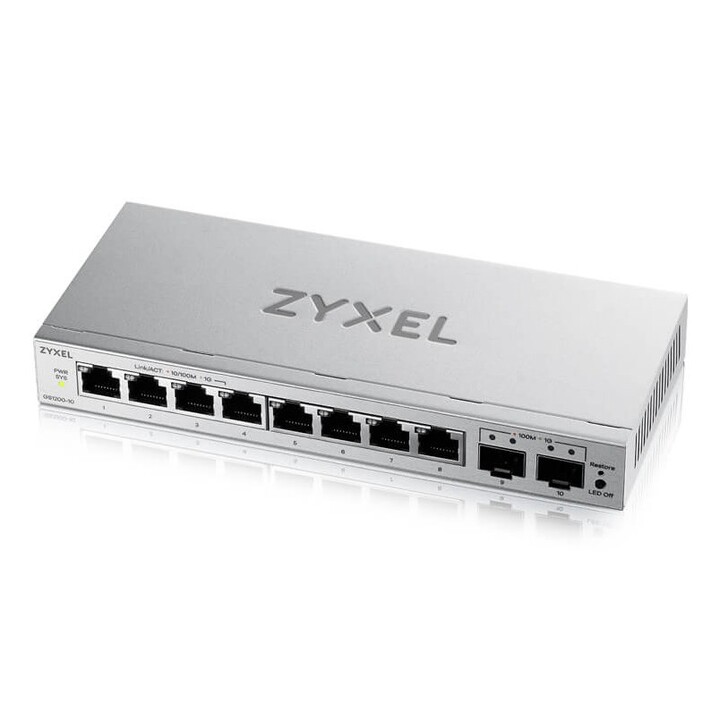 Zyxel GS1200-10v3 Managed L2 Gigabit Ethernet (10/100/1000) Desktop Grau