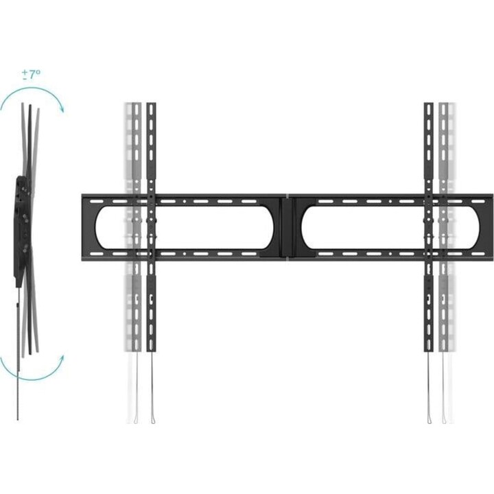 Suporte modular para TV em aço TooQ LP37140T-B, inclinável, 37"-140" até 125 kg