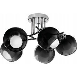 Activejet AJE-PALOMA 5P E27 5x40W Lampada a sospensione, argento, nero