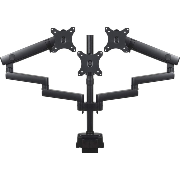 Supporto da tavolo per monitor Maclean MC-811, per 3 monitor LCD/LED, USB, 17'' - 27'', 3 x 7 kg, VESA