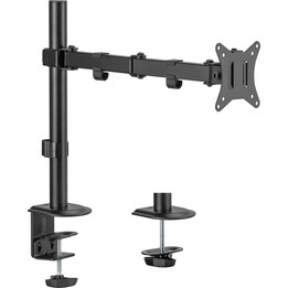 Soporte de escritorio para monitor LCD Maclean MC-753N de 17 a 32 pulgadas, 9 kg, VESA 75 x 75, 100 x 100, brazo extensible ajus