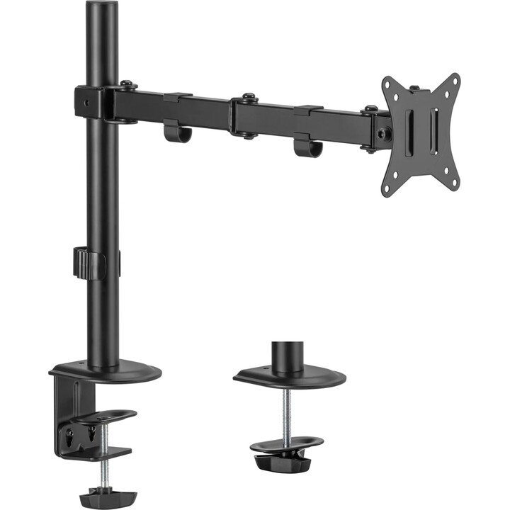 Maclean MC-753N Desktop-Monitorhalterung für 17-32 Zoll LCD-Monitore, 9 kg, VESA 75 x 75, 100 x 100, verstellbarer ausziehbarer 