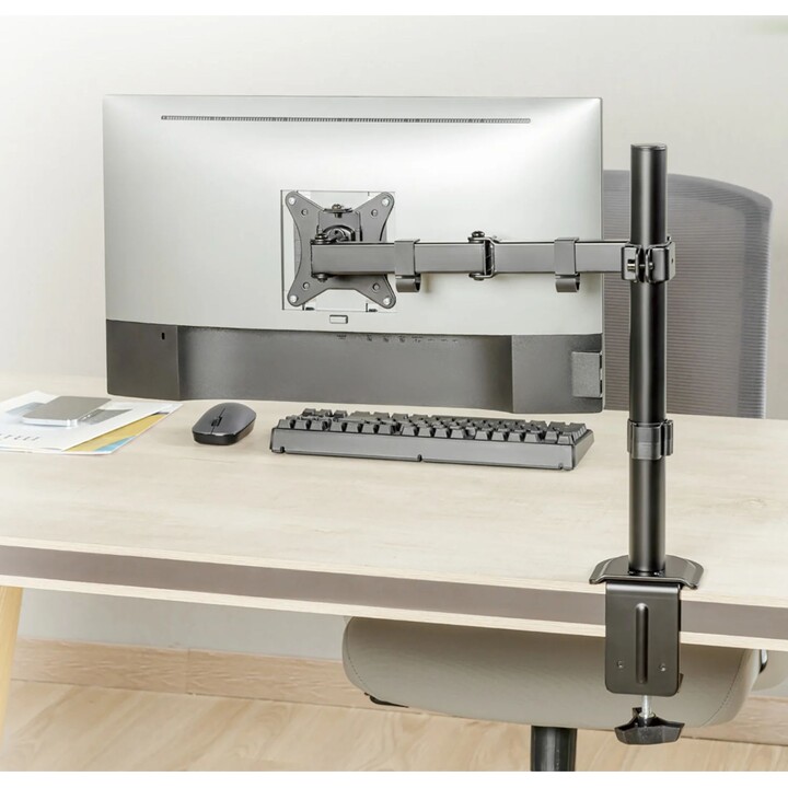 Maclean MC-753N Desktop-Monitorhalterung für 17-32 Zoll LCD-Monitore, 9 kg, VESA 75 x 75, 100 x 100, verstellbarer ausziehbarer 