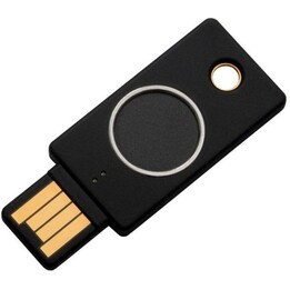 Yubico YubiKey Bio FIDO Edition USB-A Biometric Fingerprint Authenticator Passwordless MFA FIDO2/WebAuthn U2F IP68 Water/Dust Re
