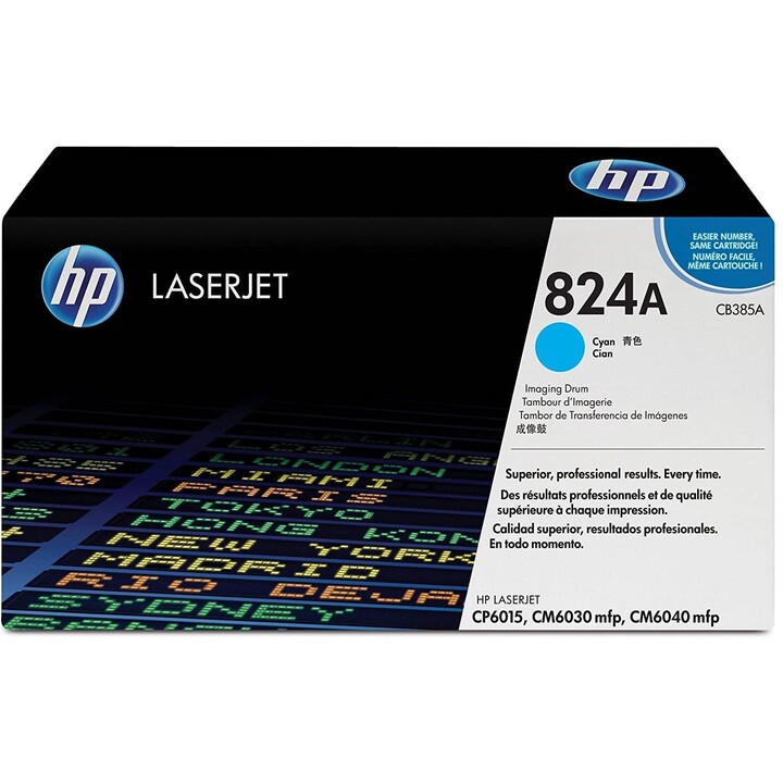 HP 824A CB381A Cartouche de Toner Cyan 18,000 Pages Haut Rendement LaserJet Enterprise P3015