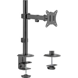 Suporte para monitor de mesa Maclean MC-572N para monitores LCD/LED, braço único, VESA 75x75 100x100, 17-32", 9 kg, ajustável