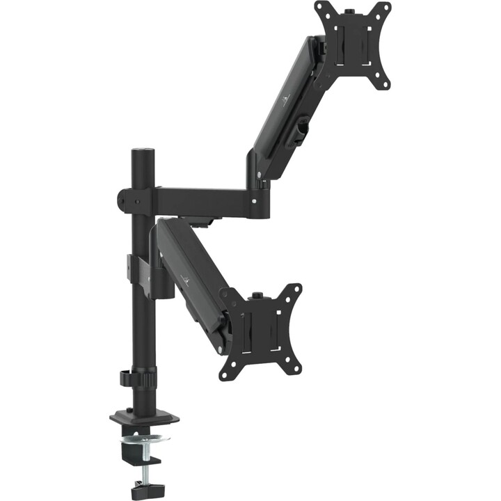 Soporte para 2 monitores Maclean MC-136, resorte de gas, 17"-32", 2-10 kg, negro