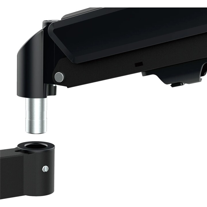 Support double écran Maclean MC-136, ressort à gaz, 17"-32", 2-10 kg, noir
