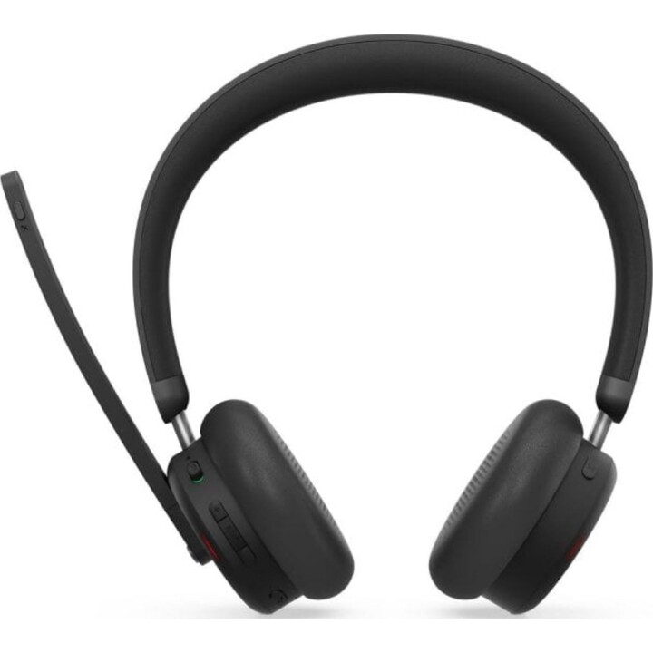 Lenovo 6550 Wireless Bluetooth Headphones with Noise Cancellation for Office and Calls, Black