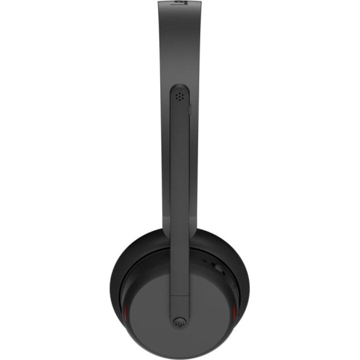 Lenovo 6550 Wireless Bluetooth Headphones with Noise Cancellation for Office and Calls, Black