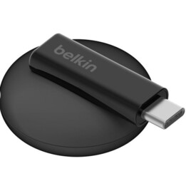 Belkin Boostcharge Smartwatch, Black/White, USB Wireless Charger, Fast Charging, Indoor/Outdoor