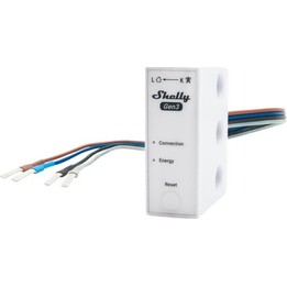 Shelly 3EM-63W Gen3, compteur d'énergie WiFi intelligent, blanc