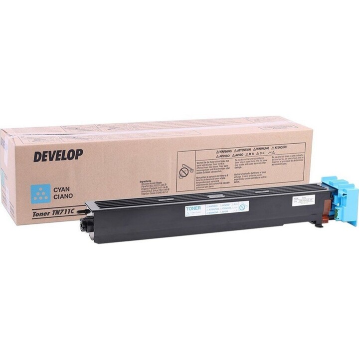 Develop TN711 A3VU4D0 Toner Ciano 31.500 páginas Ineo+ de alto rendimento 654 754