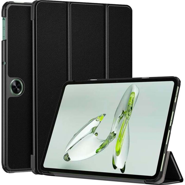 Intelligente Hülle Oneplus Pad Go mit schwarzem Standfuß