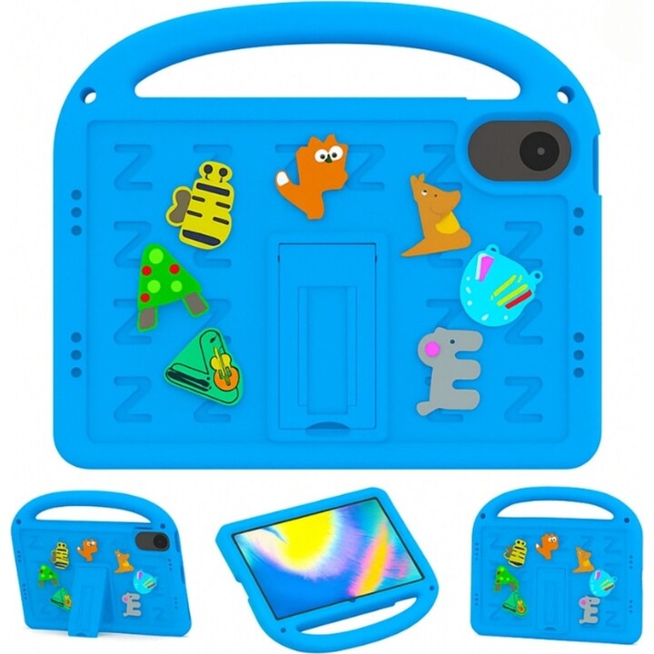 Funda antigolpes dibujos animados para niños con correa Xiaomi Redmi Pad 2 Azul