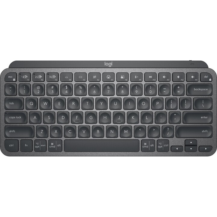 Logitech MX Keys Teclado iluminado sem fios com retroiluminação de tamanho normal Bluetooth Carregamento multi-dispositivo USB-C