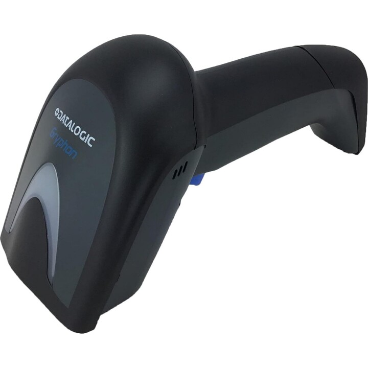 Datalogic Gryphon 4200, lector de código de barras, distancia de lectura: 147cm, Multi I/F, USB Kit, Negro