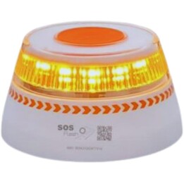 SOS Beacon FLASH V16 Connected DGT Approved Geolocated Magnetic Base Yellow