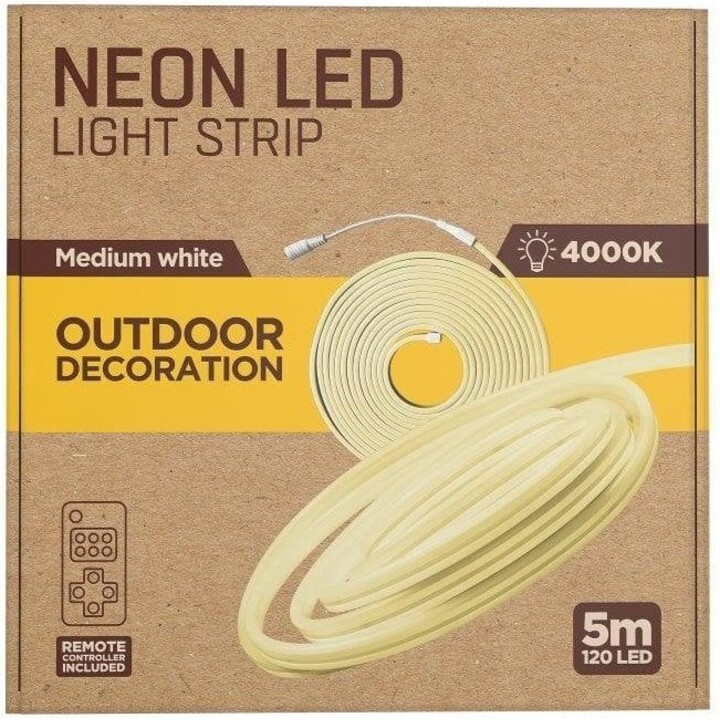 Muvit IO MIOLST009 LED-Neon-Streifen IP65 Medium Weiß 4000W 5m
