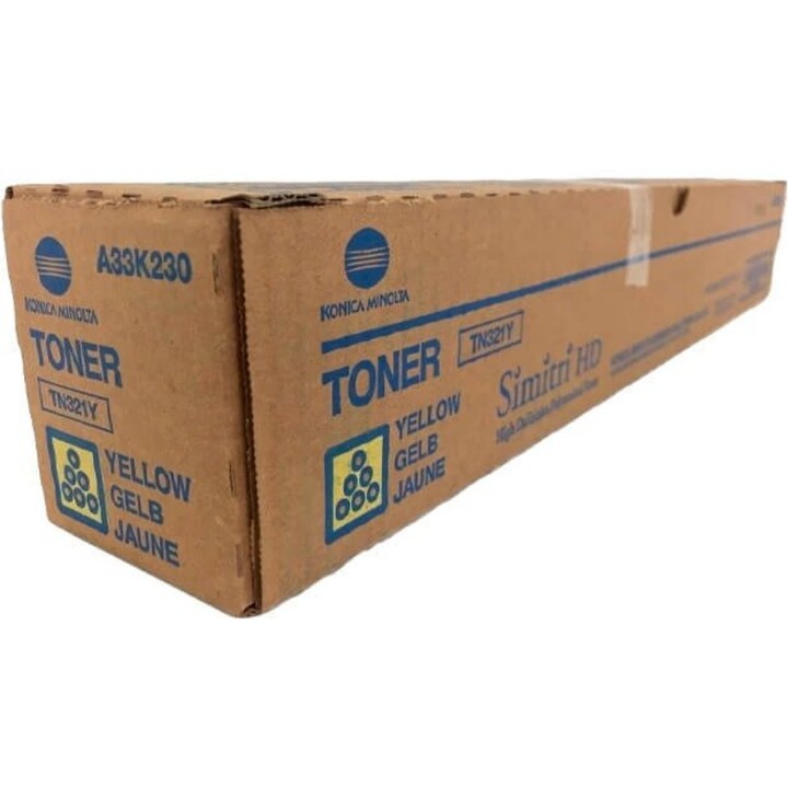Konica Minolta TN-321 A33K250 Yellow Toner Cartridge 25,000 Pages High-Capacity bizhub Gelb