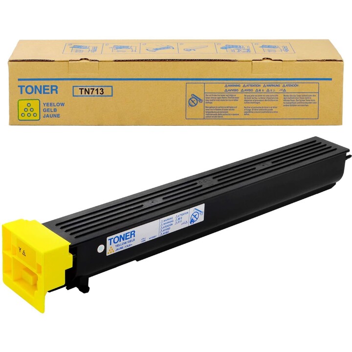 Toner Amarelo Konica Minolta TN-713 A9K82D0 33.200 páginas Alto Rendimento bizhub C659 C759