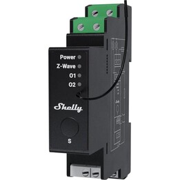 Shelly Wave Pro 2PM LR controller a due canali Z-Wave per guida DIN