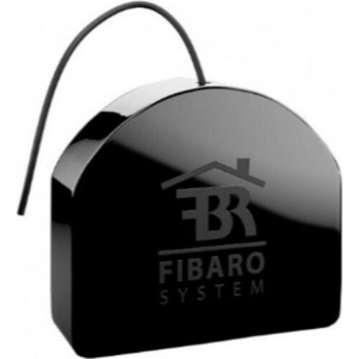 Fibaro Z-Wave FIBE FGS-213 Dimmer 2, controller a interruttore singolo con 2 prese, nero