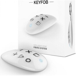 Fibaro KeyFob FGKF-601 ZW5, mando a distancia Z-Wave, blanco