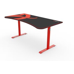 Arozzi Arena Gaming Desk Red Full Surface Microfiber Mousepad Height Adjustable Steel Frame 80kg