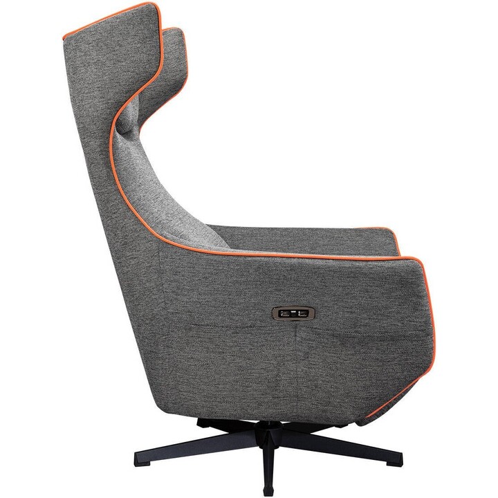 Cougar Magus Sofá Gaming Gris/Naranja 150kg Carga Reclinado Eléctrico Gravedad Cero