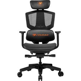 Cougar Argo One Silla Gaming Estándar Negra Malla Elastomérica Transpirable 150kg Carga 3D Reposabrazos Reclinable Reposacabezas