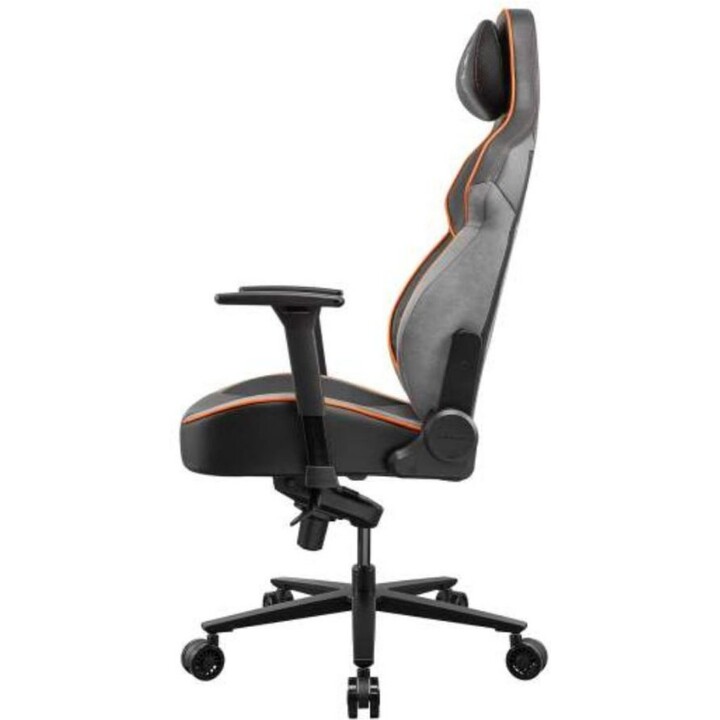 Cougar NxSys Aero Gaming Chair Black/Orange Breathable Mesh ARGB Cooling Fan 3D Armrests 150° Recline 160kg Load Magnetic Head/L