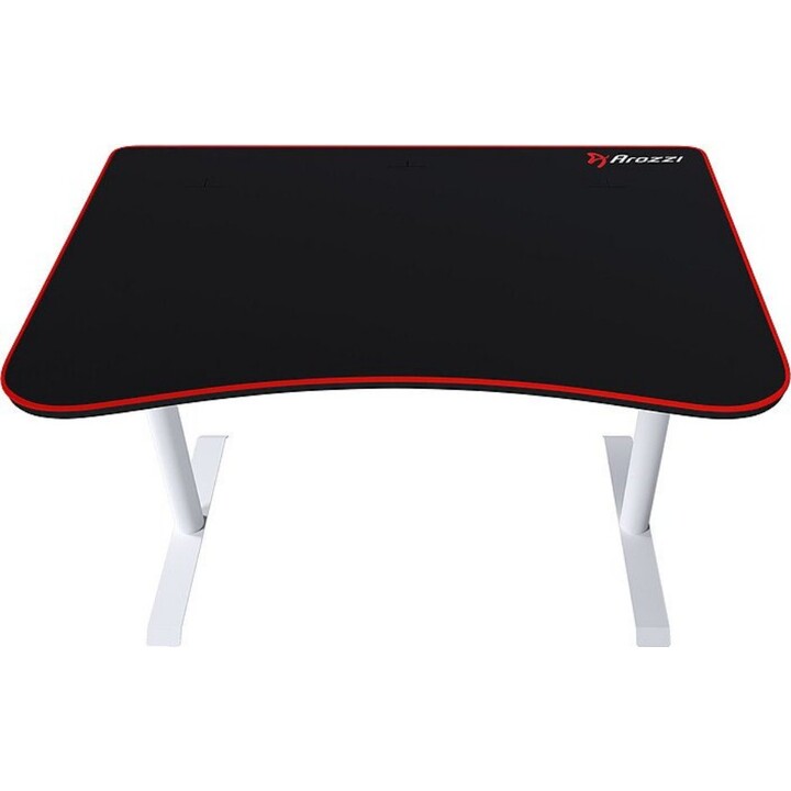 Arozzi Arena Fratello Weiß Gaming Desk 114x76cm Feste Höhe 72,5cm Volle Oberfläche Microfiber Mousepad Stahl