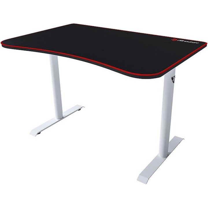 Arozzi Arena Fratello Weiß Gaming Desk 114x76cm Feste Höhe 72,5cm Volle Oberfläche Microfiber Mousepad Stahl