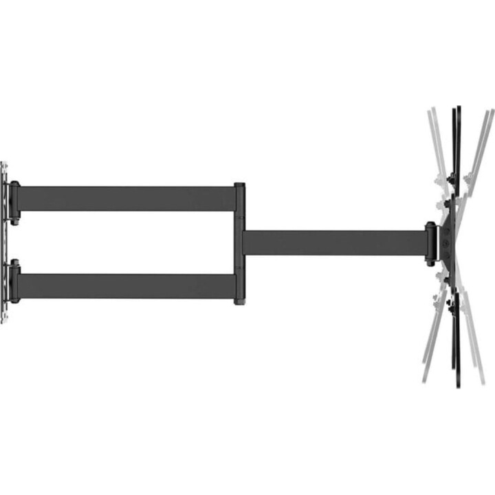 AISENS WT65TSLE-383 Suporte de parede giratório e nível de inclinação 23-65" 35kg VESA 400x400mm Aço Preto