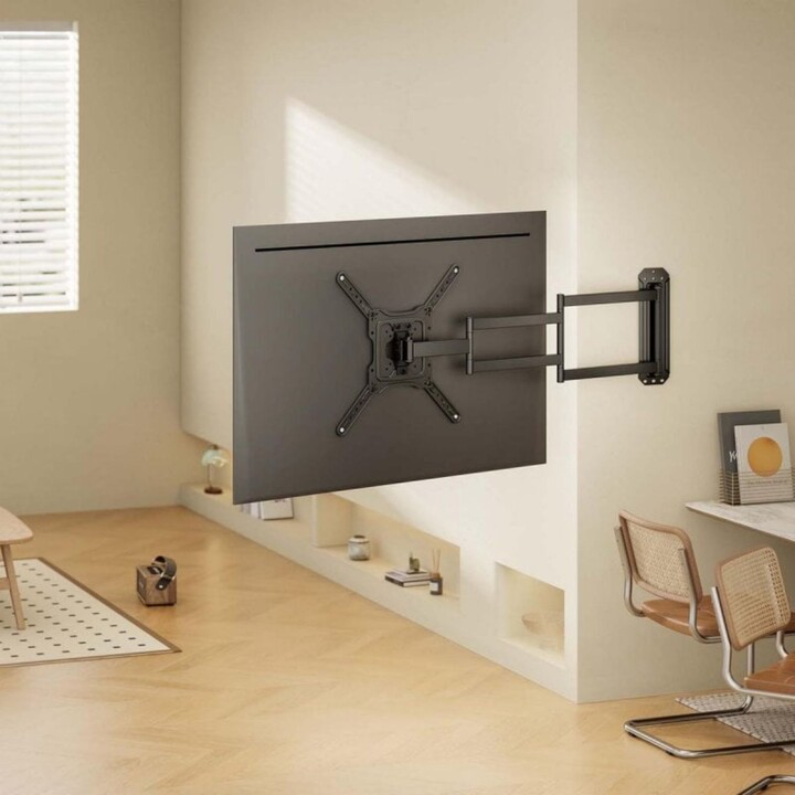 Aisens WT65TSLE-385 Wall Mount, Swivel, Tilt, Level, 23-65" VESA 400x400mm, Steel, 35kg, Black