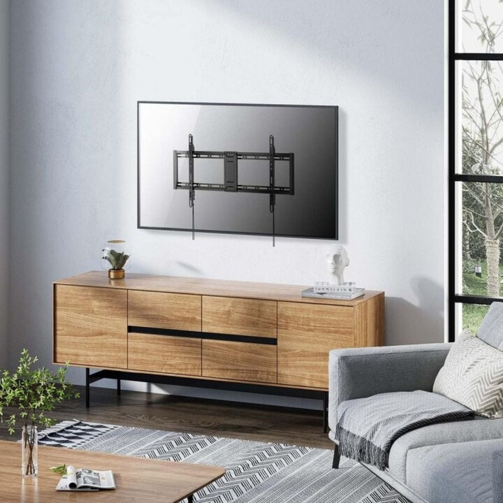Soporte de pared AISENS WT100F-365 para TV 43-100" ultra delgado hasta 75kg negro