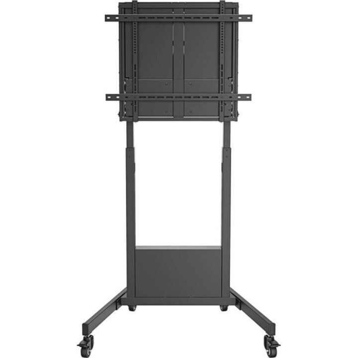 Suporte de chão AISENS PRO com rodas de contrapeso para TVs de 60-100", capacidade 90kg, altura ajustável, preto