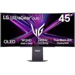 LG UltrGear 45" 45GX900A Monitor da gioco curvo OLED WQHD 240Hz 0,03ms G-Sync compatibile
